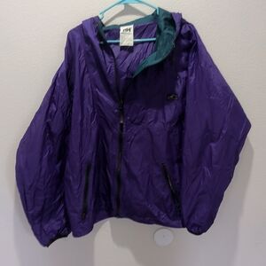 Vintage 90's Helly Hansen Vibrant Purple Windbreaker Jacket Size L